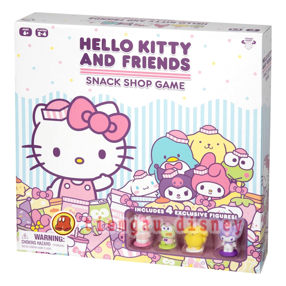 Đồ Chơi Board game Sanrio pastel siêu đáng yêu cho cả nhà – Hello Kitty and Friends Snack Shop Game