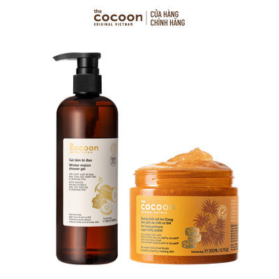 [MUA 2 GIẢM 40%] Combo Gel tắm bí đao 500ml + Tẩy da chết cơ thể đường thốt nốt 200ml