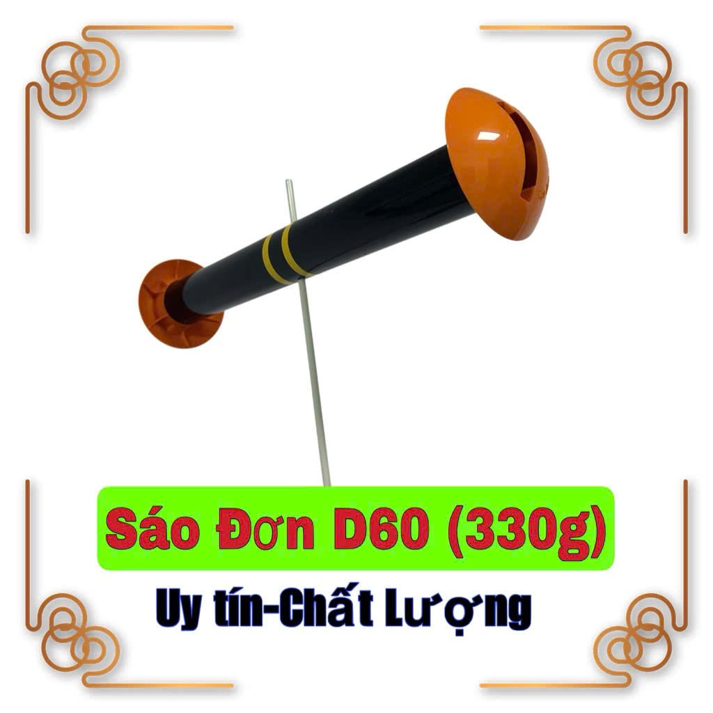 Sáo đơn D60 full nhựa siêu bóng âm lớn
