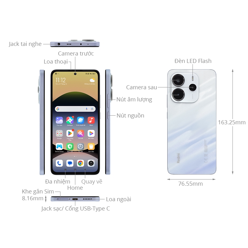 [TẶNG CỦ SẠC CHÍNH HÃNG] Điện Thoại Xiaomi Redmi Note 14 4G (6GB - 128GB) - Hàng Chính Hãng - Bản Demo | BigBuy360 - bigbuy360.vn