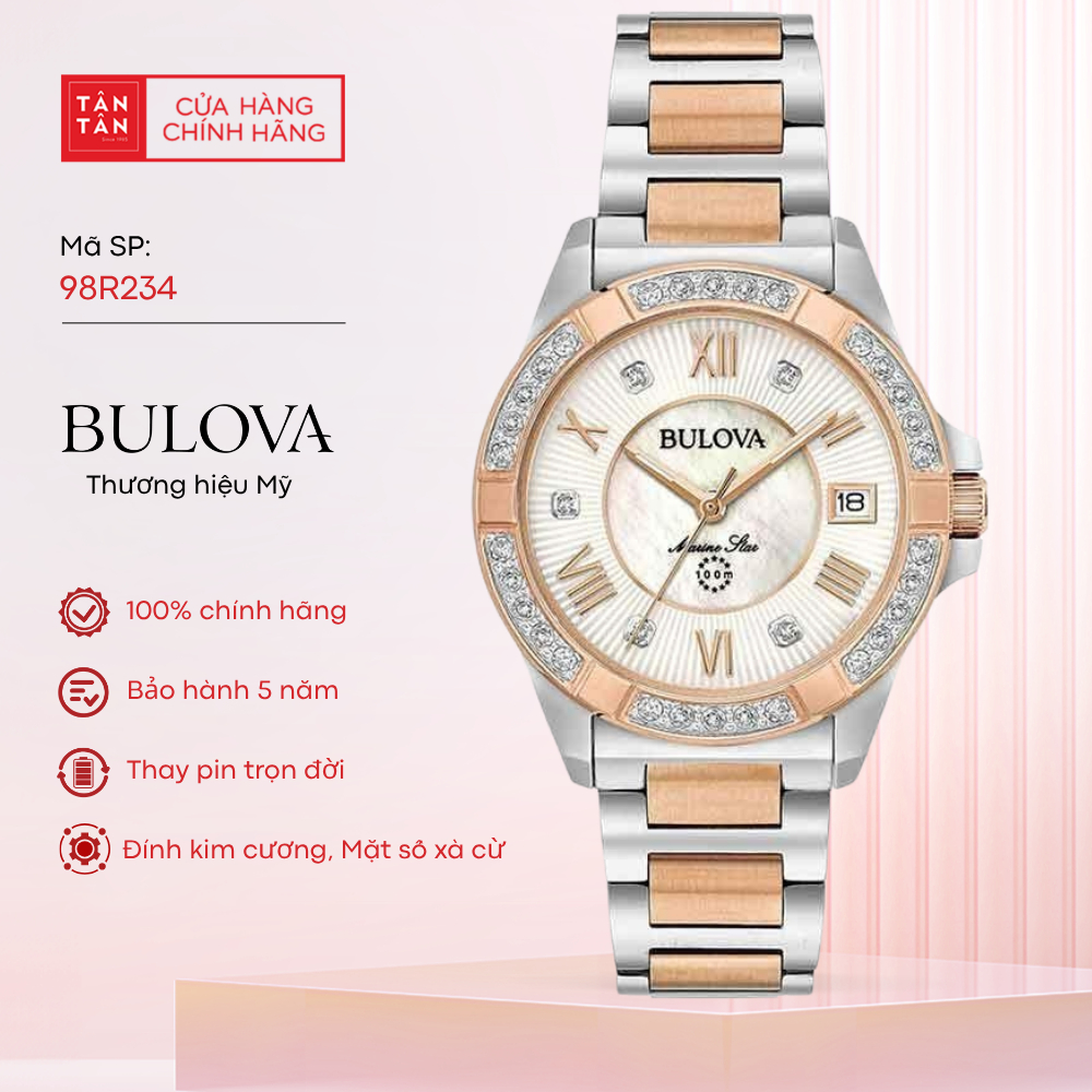 Đồng Hồ Nữ Bulova  98R234 Quartz 32mm - Đồng Hồ Tân Tân