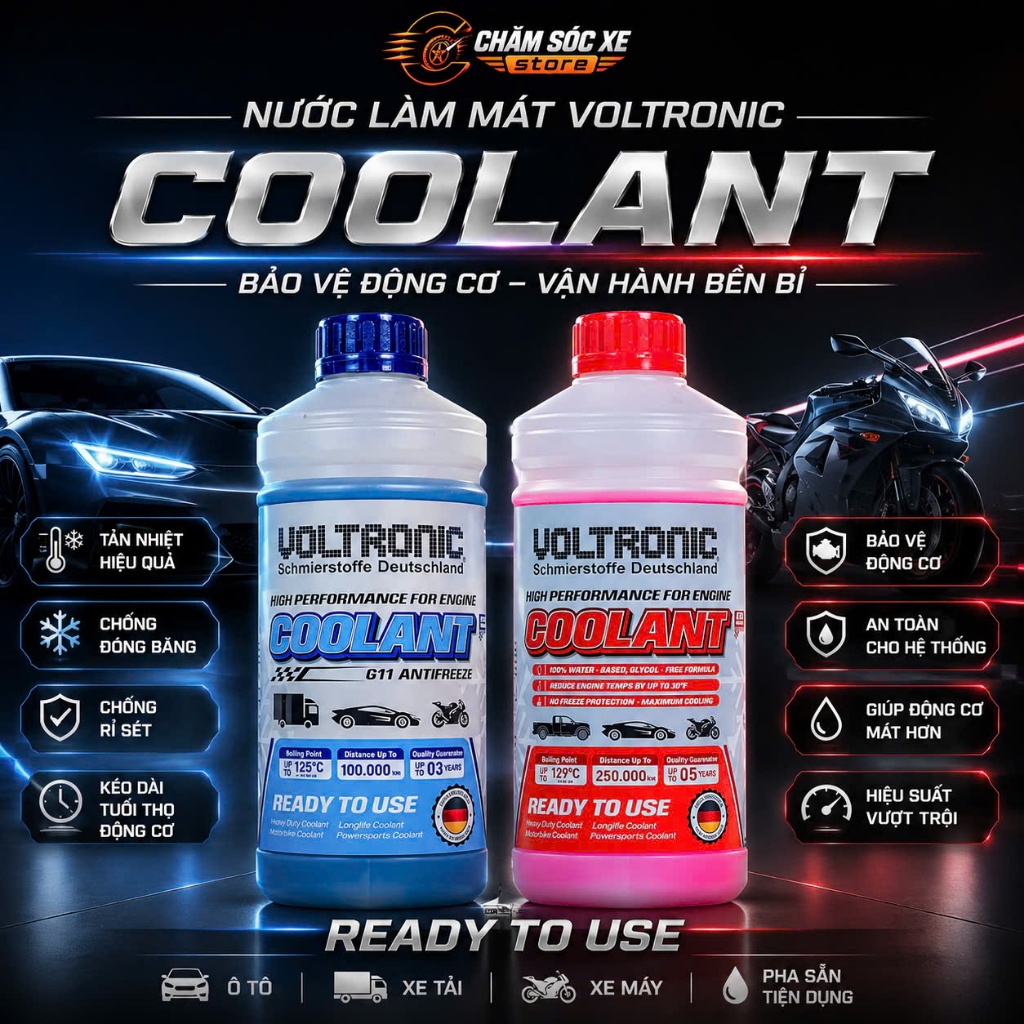 Nước Làm Mát Pha Sẵn Voltronic  G11 Và Voltronic G12+