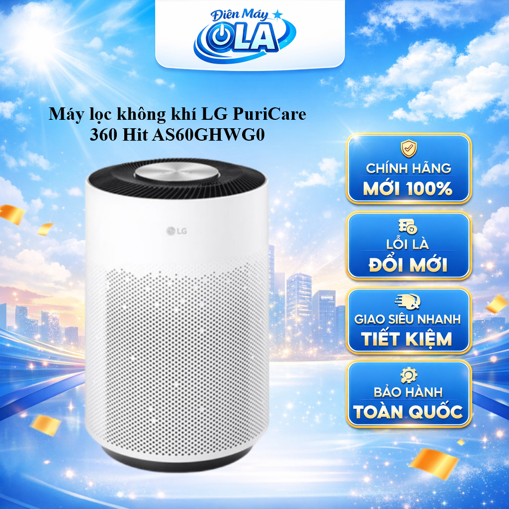 AS60GHWG0.ABAE - Máy lọc không khí LG PuriCare 360 Hit AS60GHWG0 - GIAO TOÀN QUỐC