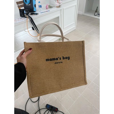 (QUÀ TẶNG GIỚI HẠN) Túi cói Mama's Bag L'amme dày dặn , kích thước lớn