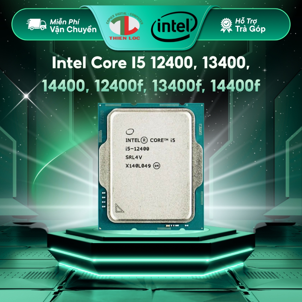 [ Full vat ][LGA1700] Intel Core I5 12400, 14400, 12400f, Tray new BH 36 tháng