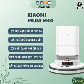 Robot Hút Bụi Lau Nhà Mijia M30S/M40 Lực Hút 12.000Pa Xòe Giẻ Lau Xòe Chổi Cạnh Bảo Hành 24 Tháng