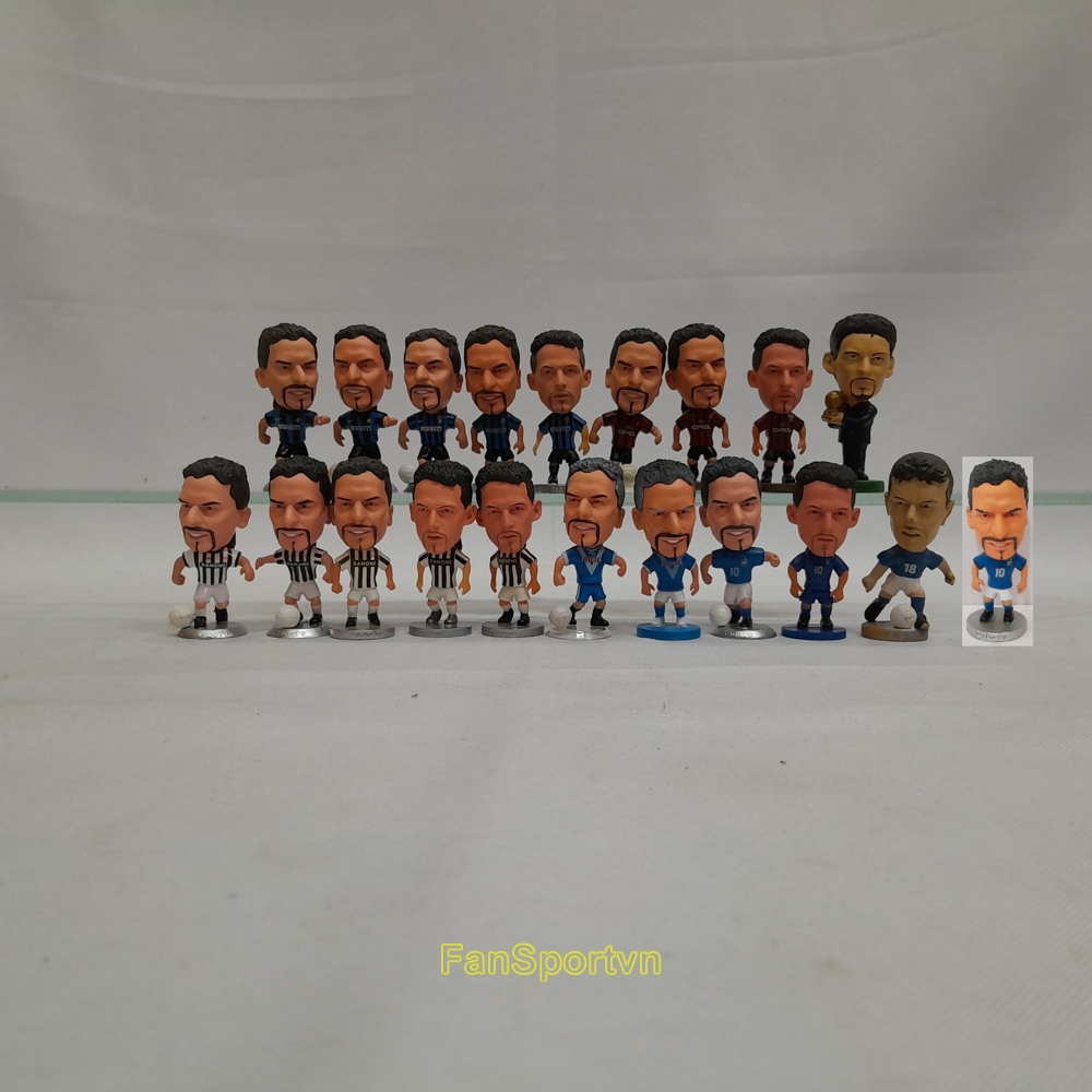 Mô hình tượng cầu thủ bóng đá Baggio Juventus Inter Milan AC Brescia Italy kodoto soccerwe corinthia