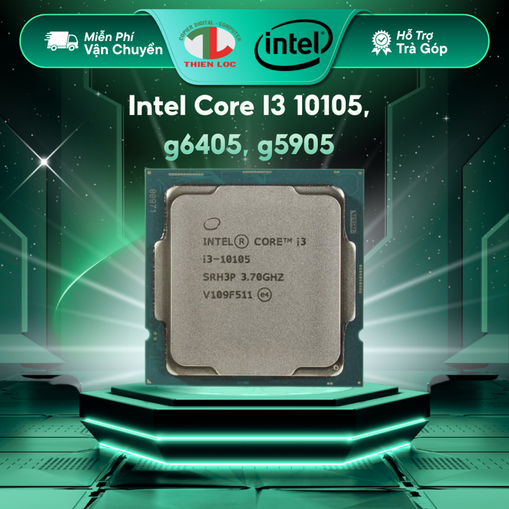 [ Full vat ][LGA1200] Intel Core I3 10105, g6405, g5905 Tray new BH 36 tháng