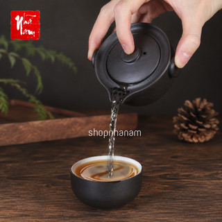 Bộ ấm chén Độc ẩm gốm sứ tử sa mẫu mới phụ kiện bàn trà