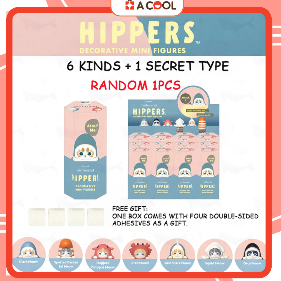Blindbox Hipper Mofusand Mini Dễ Thương Gắn Điện Thoại, Laptop Bàn Làm Việc