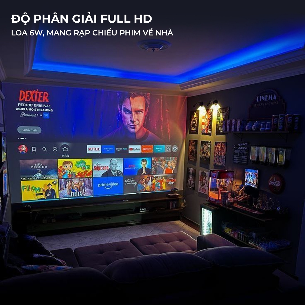 Máy chiếu Mini YAMAZAKi X9 PRO Y2 Độ Phân Giải Full HD Hỗ Trợ 4K Độ Sáng 4200 Lumes Xem Phim Tại Nhà Giải Trí Siêu Nét | BigBuy360 - bigbuy360.vn