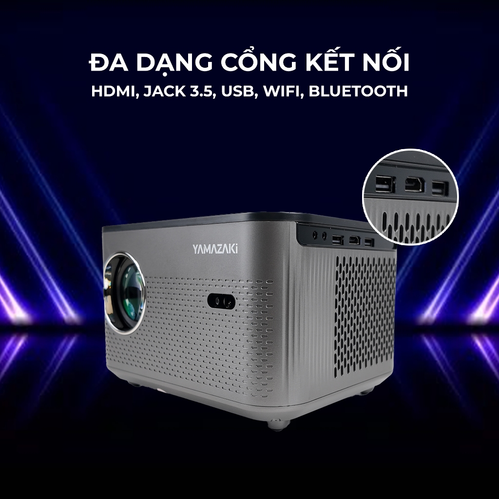 Máy chiếu Mini YAMAZAKi X9 PRO Y2 Độ Phân Giải Full HD Hỗ Trợ 4K Độ Sáng 4200 Lumes Xem Phim Tại Nhà Giải Trí Siêu Nét | BigBuy360 - bigbuy360.vn