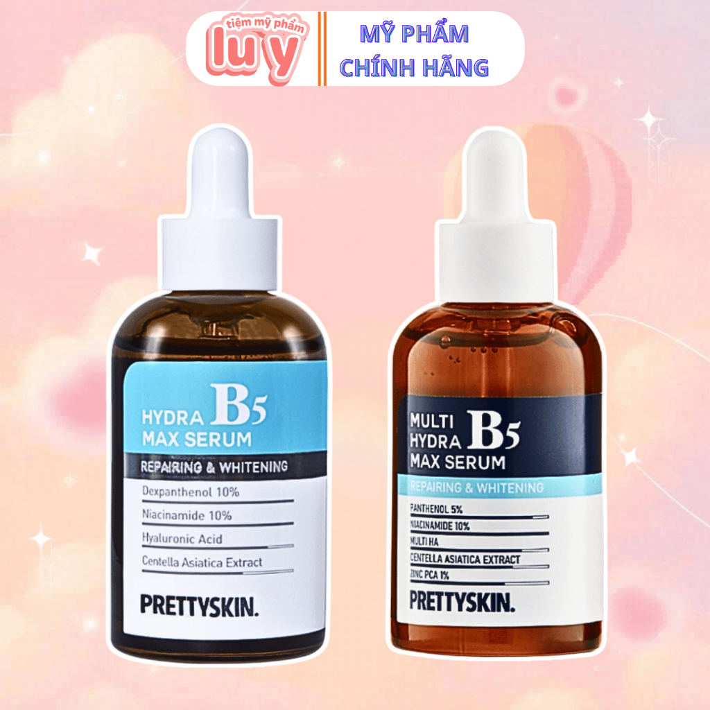 Serum b5 PrettySkin Hydra B5 Max,Tinh Chất Phục Hồi Dưỡng Trắng PrettySkin Serum 50ml LUY STORE
