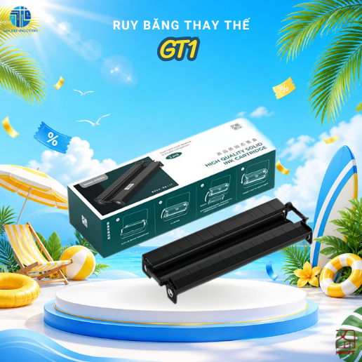 [CHÀO HÈ] Ruy Băng Mực Than Cho Máy Hprt Gt1 - Tiết Kiệm, In Màu Rõ Nét, Màu Ổn Định, Lớp Phủ Đồng Đ