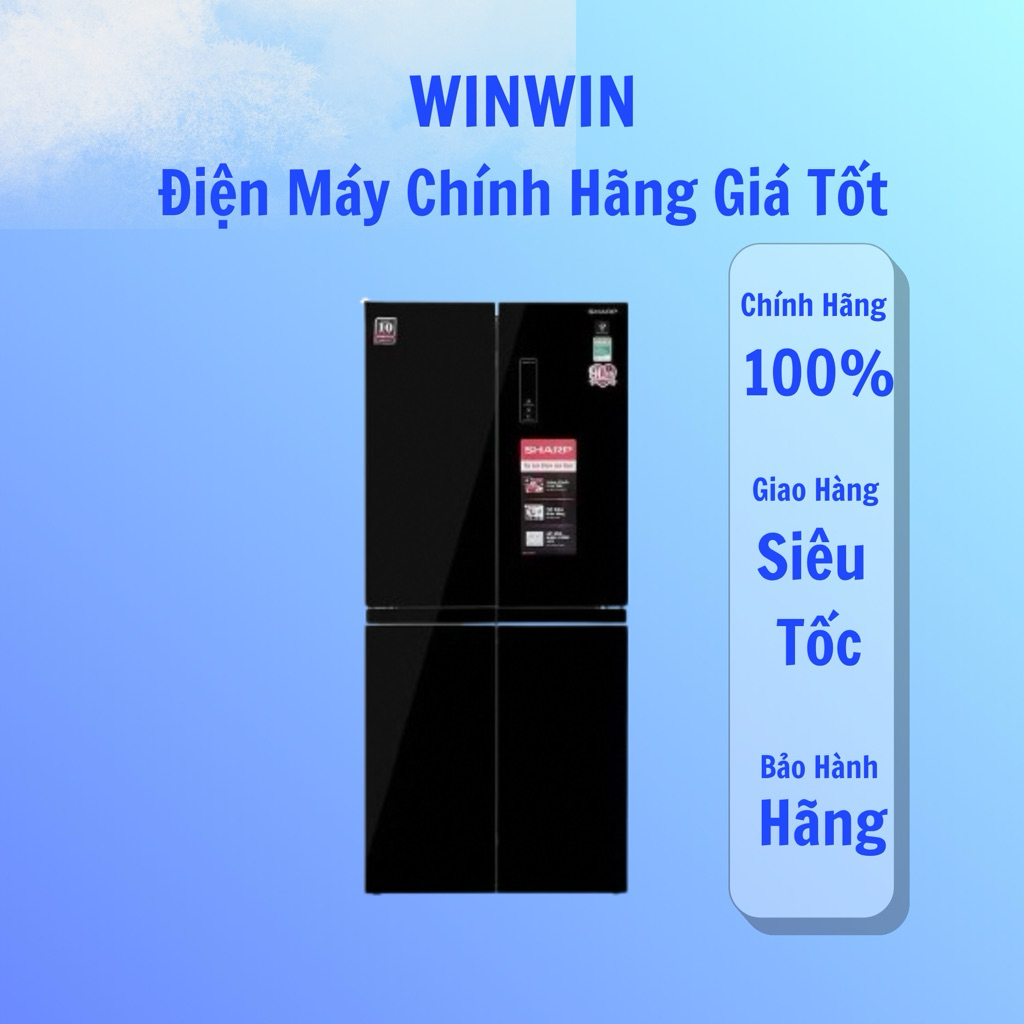 Tủ lạnh Sharp SJ-FXP480VG-BK | 401 lít 4 cánh inverter