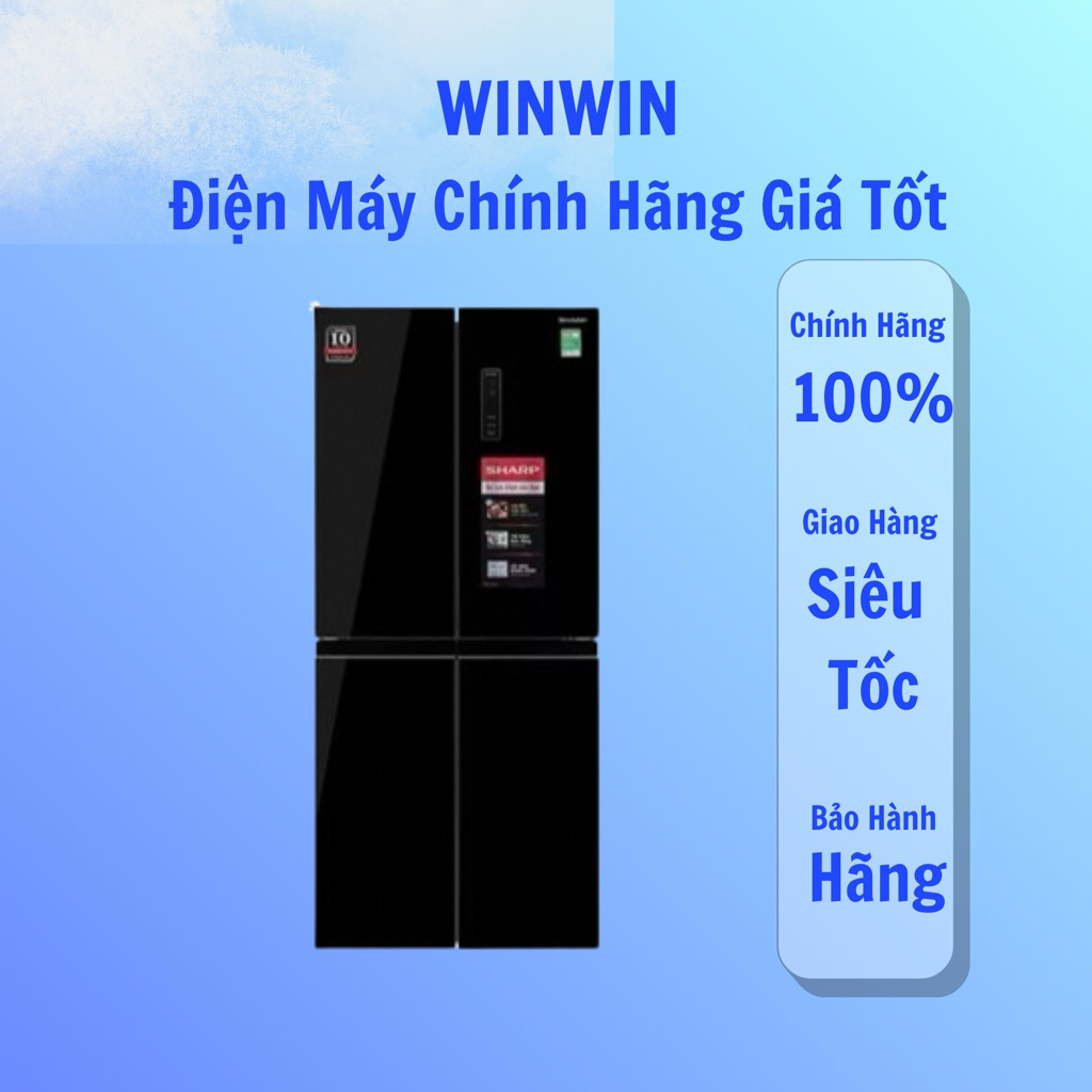 Tủ lạnh Sharp Inverter 362 lít SJ-FX420VG-BK Giá Rẻ, Chính Hãng