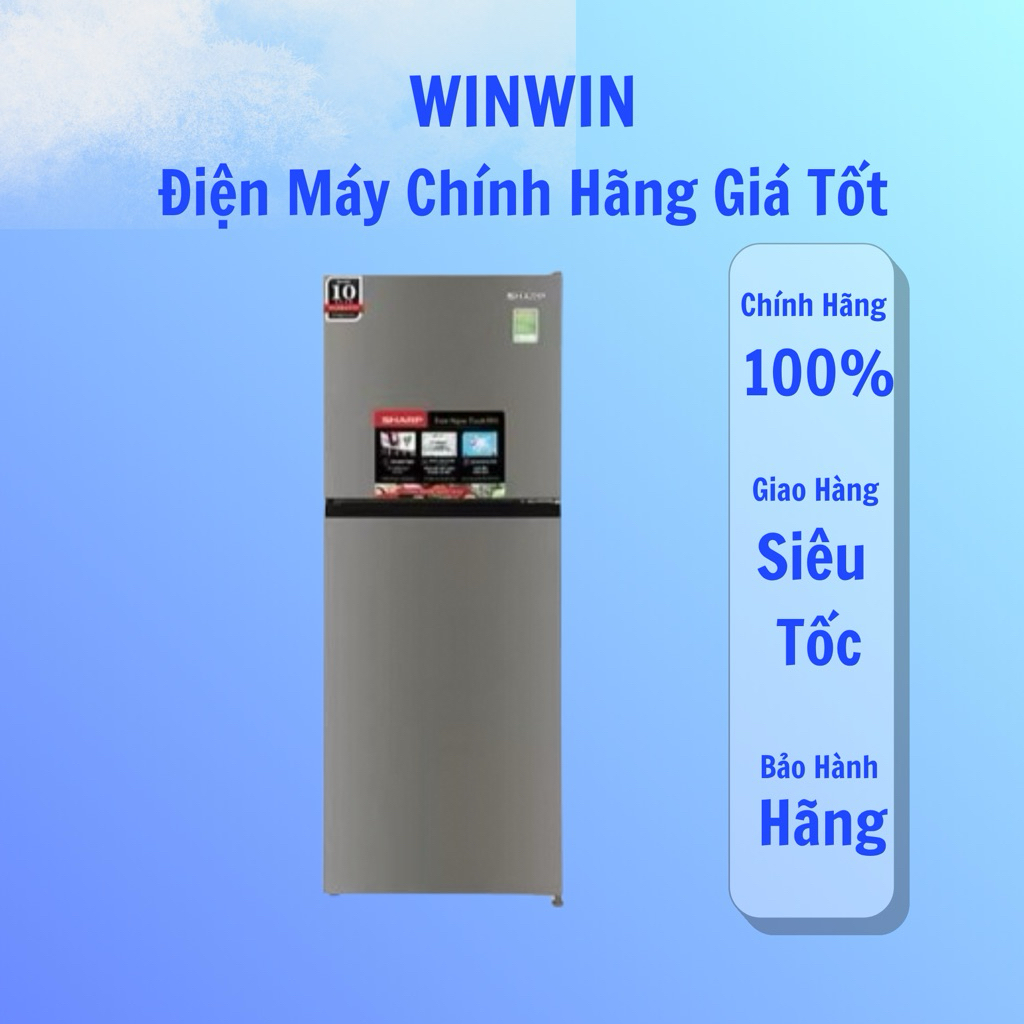 Tủ lạnh Sharp Inverter 197 lít SJ-X215V-SL - BH chính hãng
