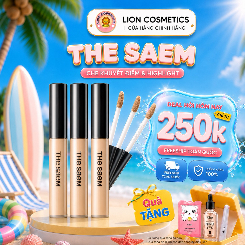 [THE SAEM] Che Khuyết Điểm The Saem Cover Perfection Tip Concealer
