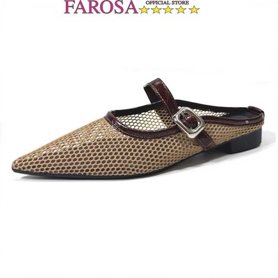 Giày sục thời trang nữ mũi nhọn FAROSA -H147 da lưới thoáng cực lên chân sang chảnh cực xinh