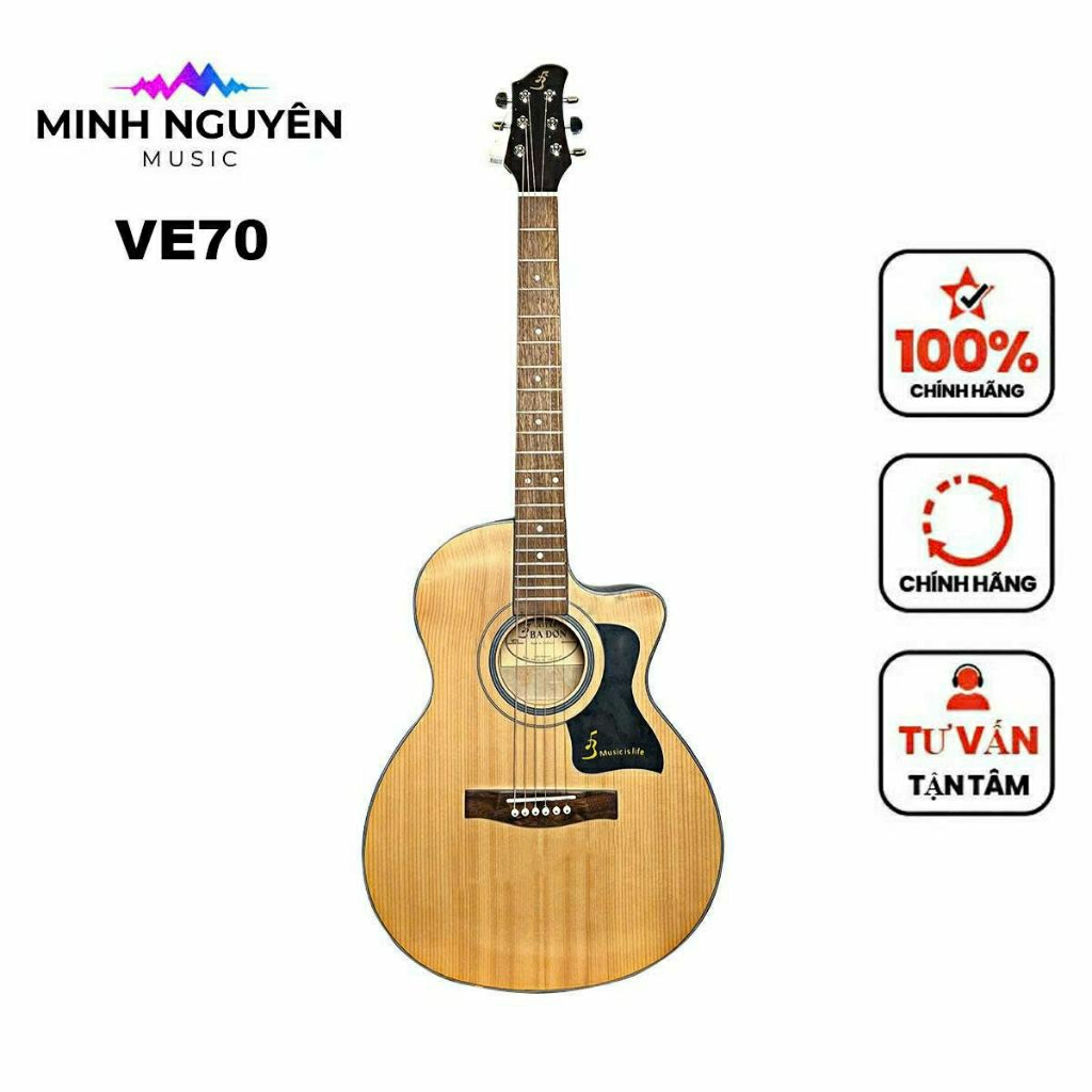 Đàn Guitar Acoustic Ba Đờn VE70