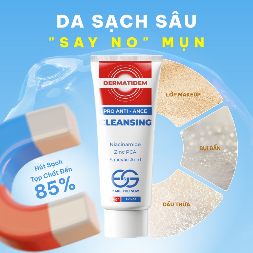 Combo Sữa rửa mặt Dermatidem và Gel Chấm mụn, Giảm mụn mờ thâm Dermatidem Extra cho da nhạy cảm | BigBuy360 - bigbuy360.vn