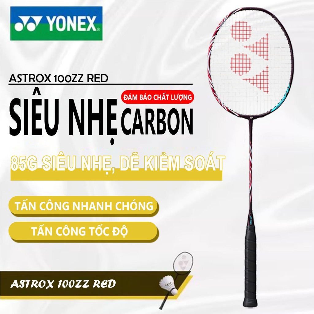 Vợt cầu lông Yonex ASTROX 100ZZ Căng sẵn 8-11kg ASTROX 100ZZ Tặng Quấn cán+bao vợt