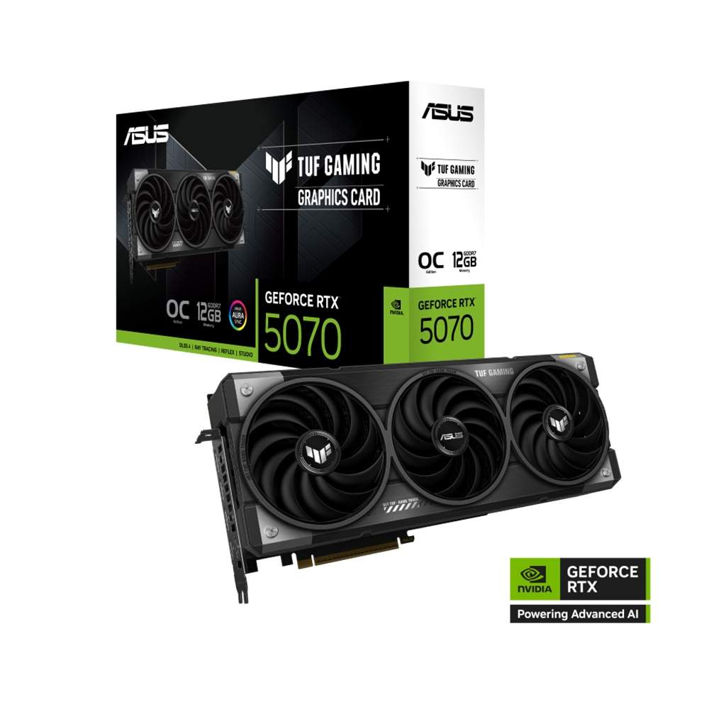 VGA ASUS TUF GAMING RTX 5070 12GB GDDR7 OC EDITION (TUF-RTX5070-O12G-GAMING)