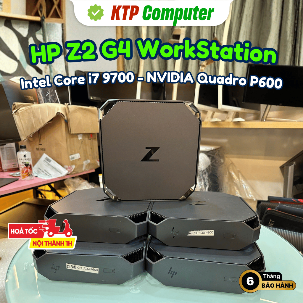 Máy Trạm Đồ Họa HP Z2 G4 WorkStation (Core i7-9700 / RAM 16GB / SSD NVMe 512GB / NVIDIA Quadro P600)
