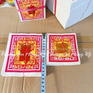 {1 cây 10 xấp} Giấy cúng chữ thọ (sầu cấm)
