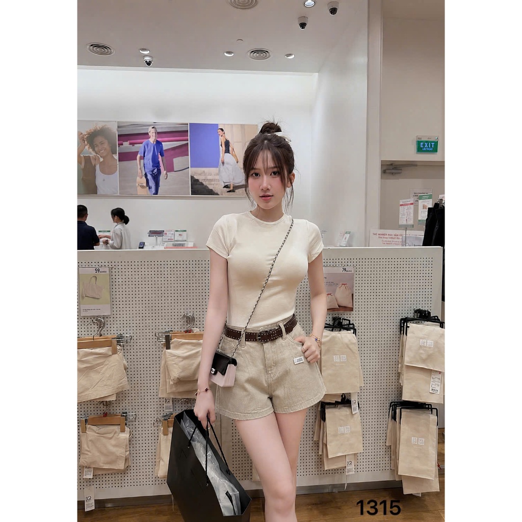 Quần Short Jean Nữ Form Chữ A Bigsize 55–85kg Lưng Cao Che Khuyết Điểm QC1315 – 2KJeans | BigBuy360 - bigbuy360.vn