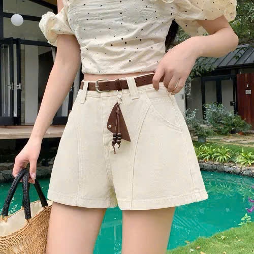 Quần Short Jean Nữ Form Chữ A Bigsize 55–85kg Lưng Cao Che Khuyết Điểm QC1315 – 2KJeans | BigBuy360 - bigbuy360.vn