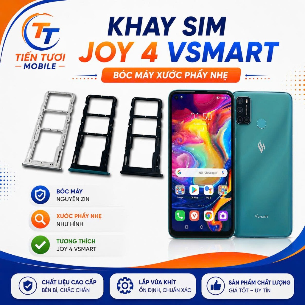 Khay sim Vsmart joy 4/V441 ,xước phẩy nhẹ