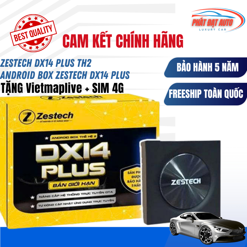 Zestech DX14 PLUS thế hệ 2 Android box Tặng VIETMAPLIVE và SIM 4G zestech ô tô cấu hình siêu mạnh RA
