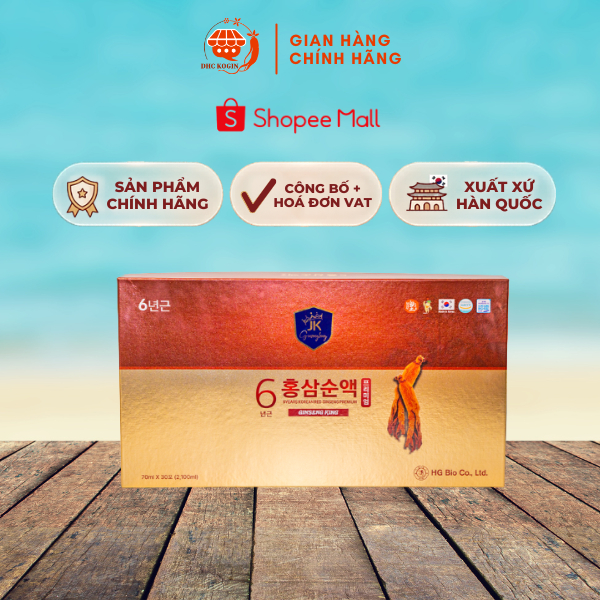Nước Hồng Sâm 6 năm Tuổi Nguyên Chất Cao Cấp (50ml x 30 Gói) - DHC Korea Ginseng