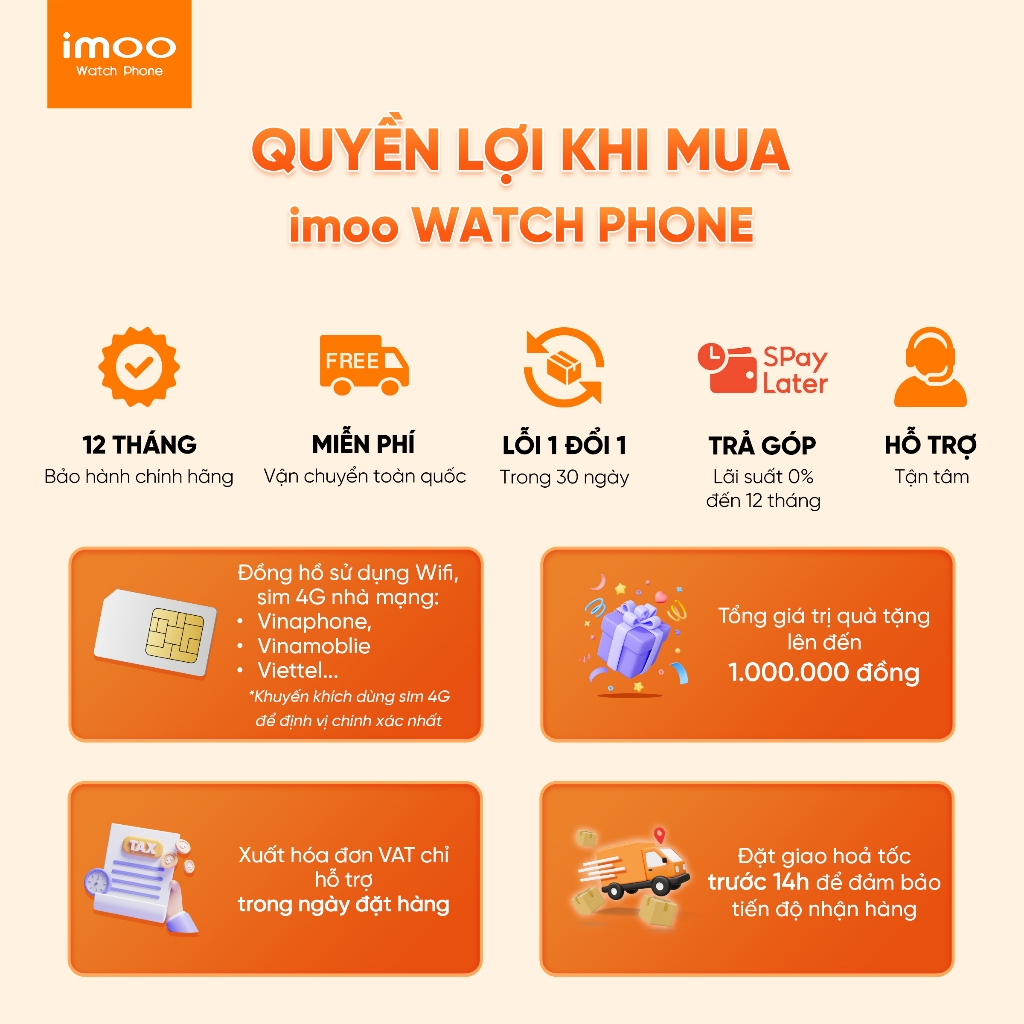Đồng Hồ Thông Minh Trẻ Em Lắp Sim imoo Z1 Gọi Điện Thoại video call HD/Định Vị GPS Chính Xác/4G Smartwatch/Kháng Nước | BigBuy360 - bigbuy360.vn