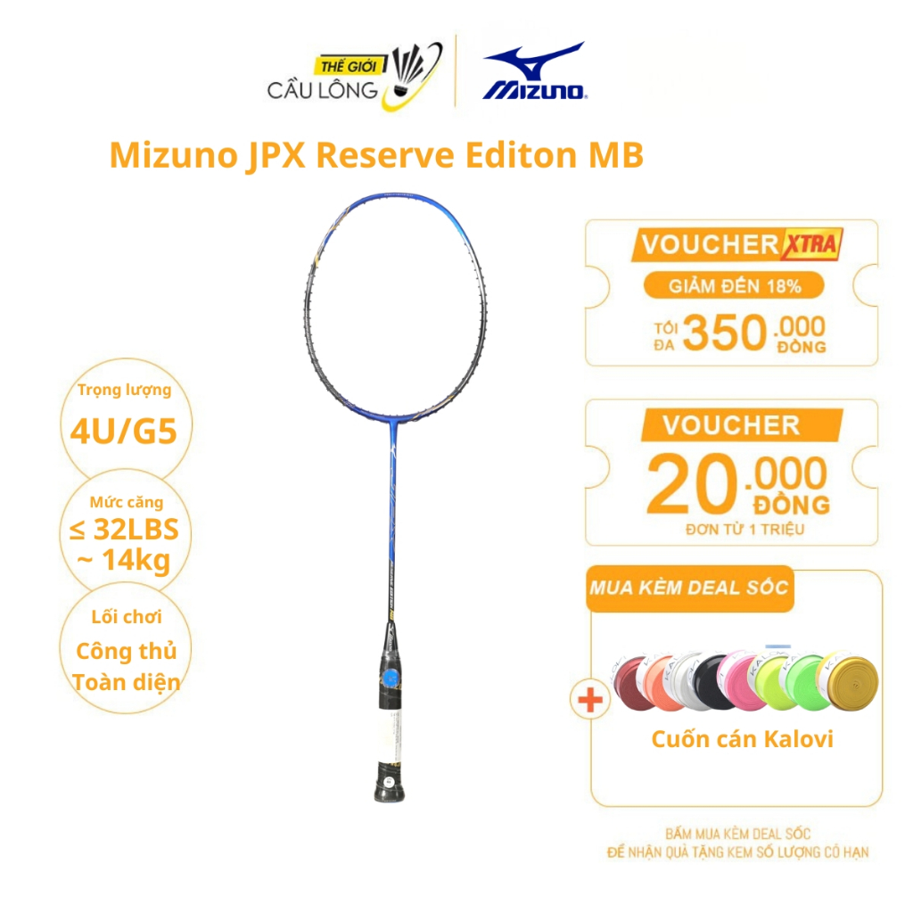 Vợt Cầu Lông Mizuno Jpx Reserve Edition Mb (Không kèm lưới) Lối Chơi Công Thủ Toàn Diện