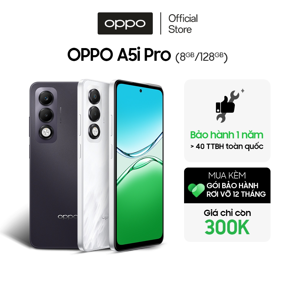 Điện thoại OPPO A5i Pro 8GB/128GB có NFC, nhân bản ứng dụng - Hàng chính hãng | BigBuy360 - bigbuy360.vn