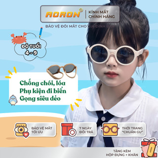 Kính Râm Phân Cực AORON Thời Trang Đi Biển Mùa Hè Dành Cho Bé Từ 4-9 Tuổi Chống Tia UV400 AK308