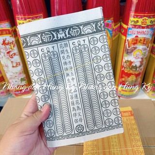 {10 tép} Giấy vàng mã chuỗi vàng chuỗi bạc