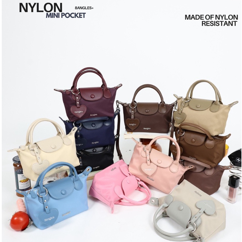 [CUỐI THÁNG VỀ] Túi Đeo Vai Đeo Chéo 8angles Mini Pocket Nylon 8inch Nhỏ Xinh Chống Nước