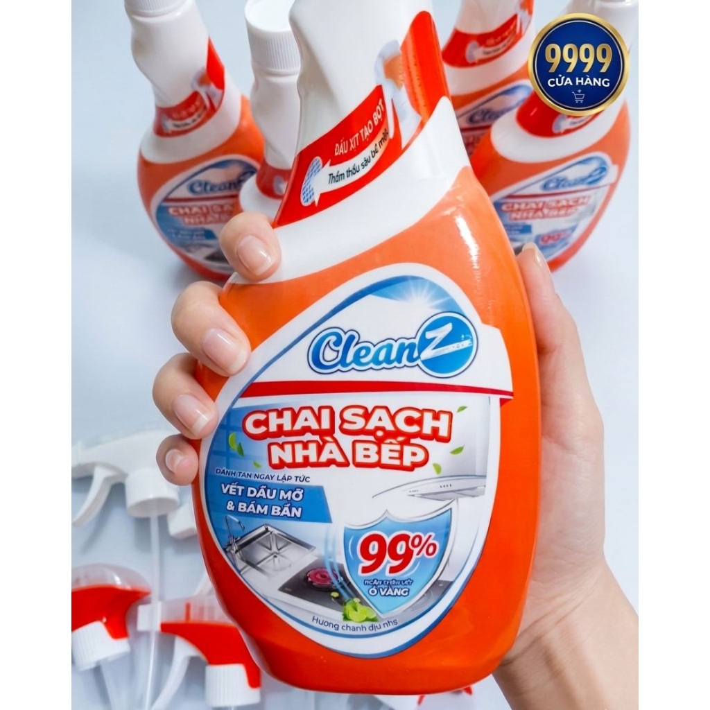 CleanZ - Chai Sạch Nhà Bếp 450ml/450g