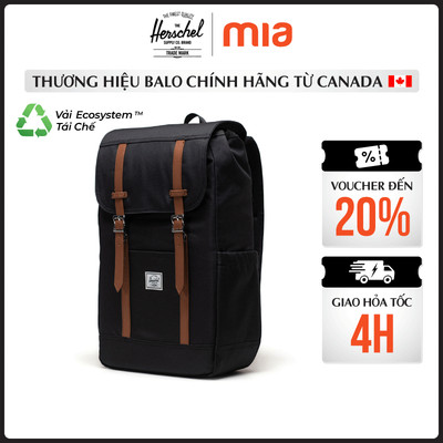 Balo Herschel Retreat TM Standard 15/16" - Chất Liệu Vải EcoSystem Cao Cấp, Hạn Chế Thấm Nước, Thiết Kế Thời Trang
