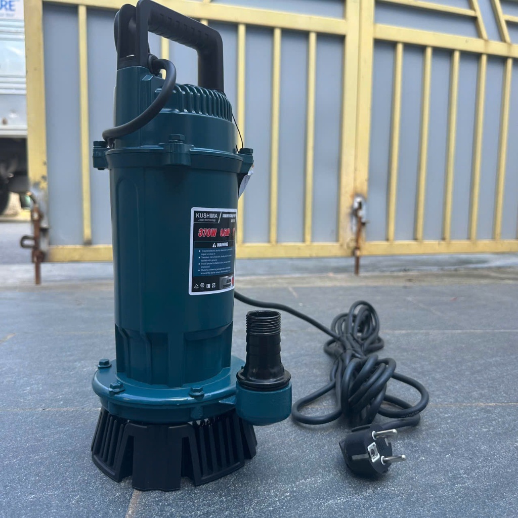 Bơm chìm 220v-Kushima kp370,Công Suất 370w KUSHIMA. Bơm thả tõm Ống Xả 25mm, bơm nước sinh hoạt, tướ