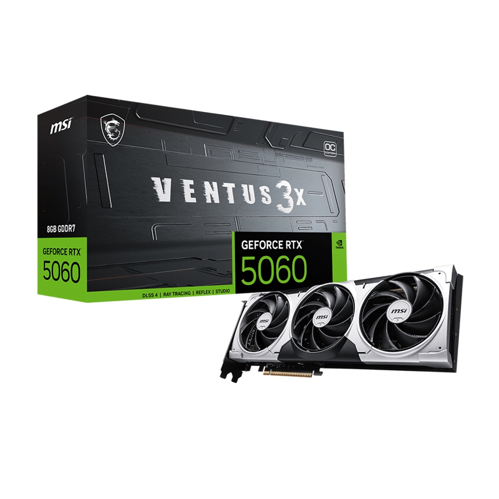 Card màn hình NVIDIA GeForce RTX 5060 MSI Ventus 3X OC