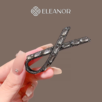Kẹp tóc nữ Eleanor Accessories thiết kế hình nơ đính đá phụ kiện tóc kẹp tóc nơ tiểu thư 11783