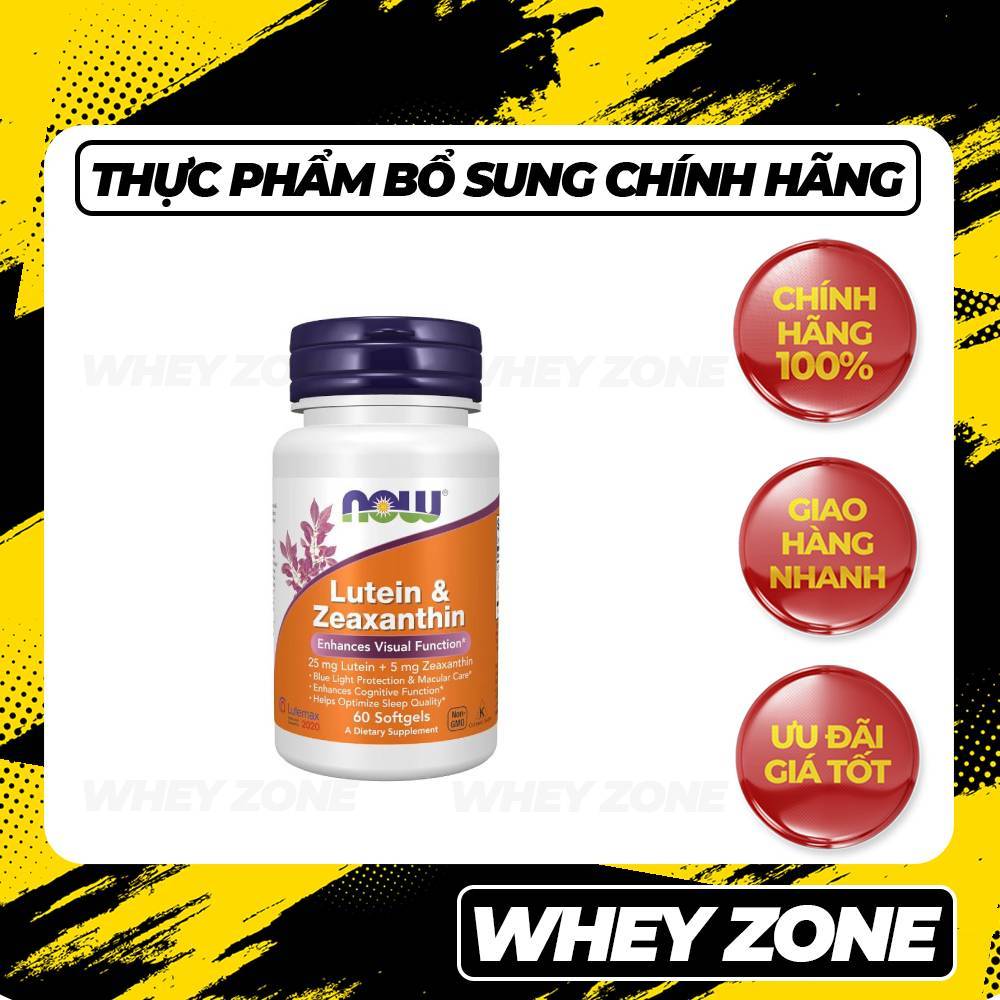 NOW Lutein Zeaxanthin - Bổ Sung Dưỡng Chất Cho Người Hay Mỏi Mắt
