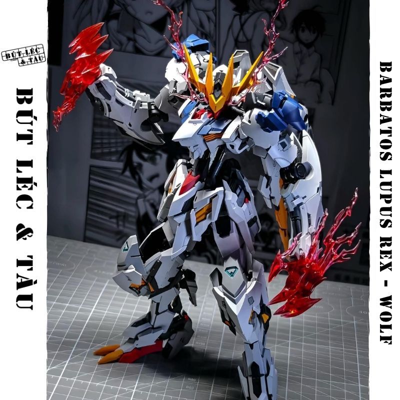 Mô Hình Lắp Ráp 1/100 Barbatos Lupus Rex - WOLF Tặng Kèm Base, Decan Nước, Effect