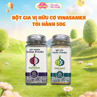 Bột Gia Vị Hữu Cơ VINASAMEX Tỏi - Hành 50g Chế Biến Đồ Ăn Dặm Cho Bé 6M+