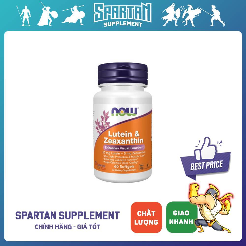 NOW Lutein Zeaxanthin - Viên Uống Chăm Sóc Sức Khỏe Thị Giác