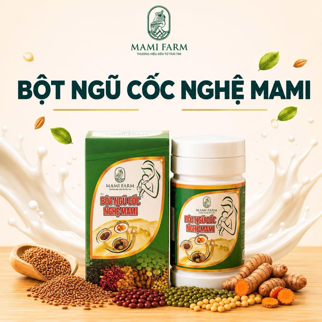 Bột Ngũ cốc Nghệ Mami (Mami Care X10) Mami Farm (Nghệ Nano & các loại hạt)